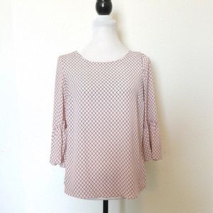 Elle • Blush Bell Sleeve Blouse